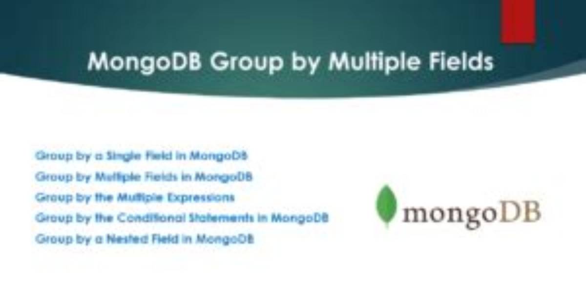 Mongodb Group Values by Multiple Fields