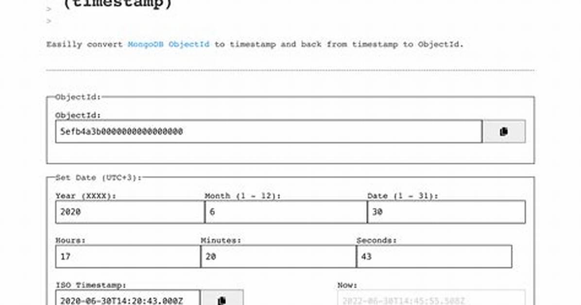 Mongodb: How to Get Timestamp and Objectid from Newest Document in Collection?