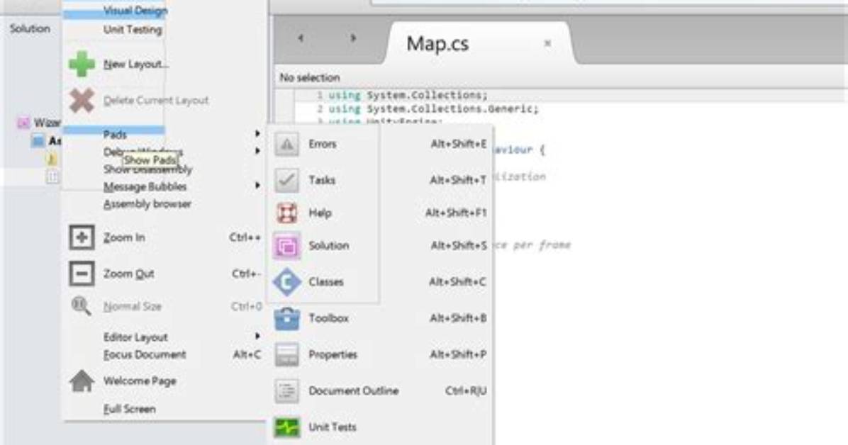 Monodevelop Unity