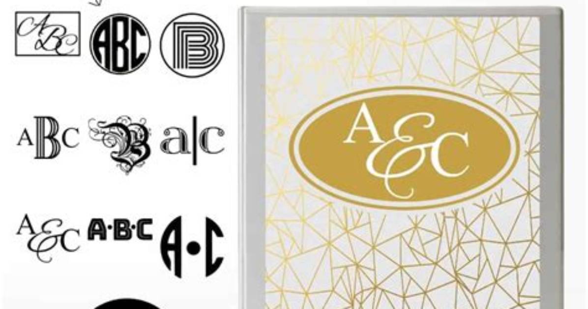 Monogram Binder Cover