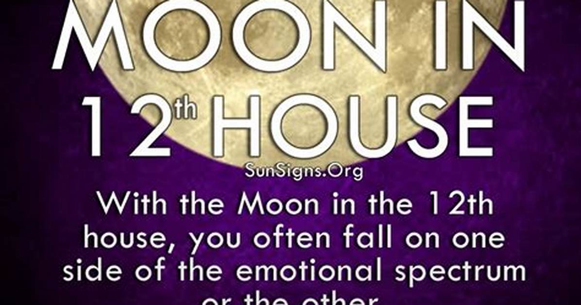 Moon in 12Th House Meaning: Independence and Stability