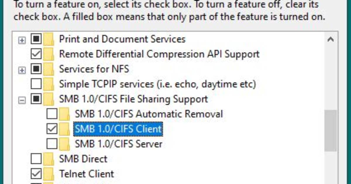 Mounting Windows Share Using Smb 2.1 or Greater