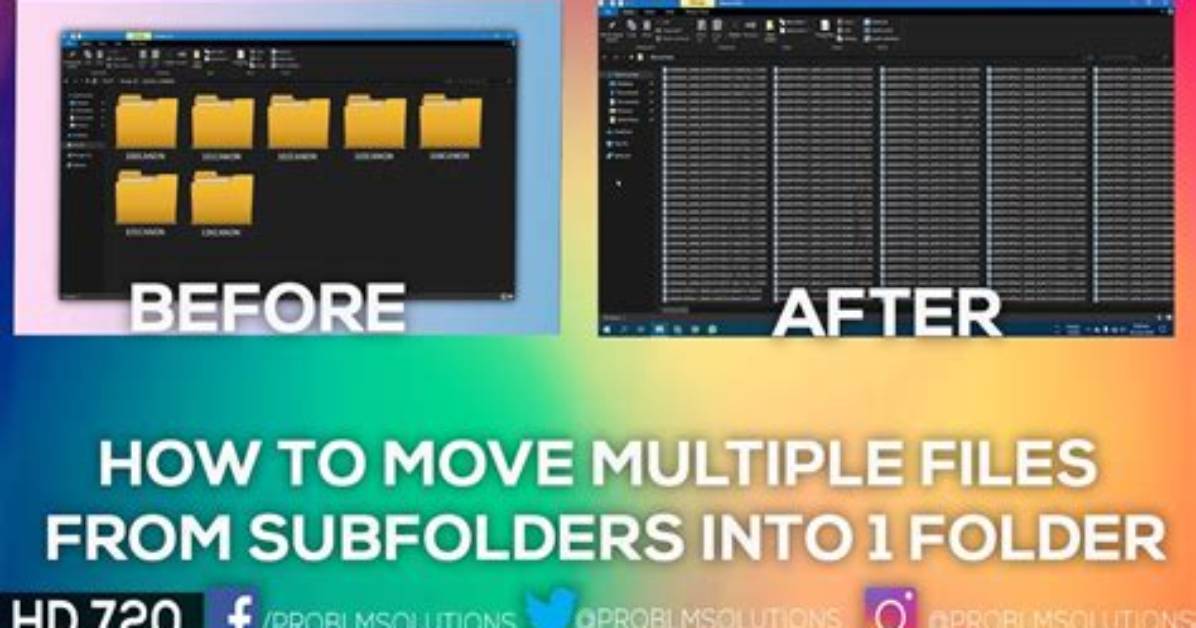 Move All Files from Multiple Subfolders into the Parent Folder