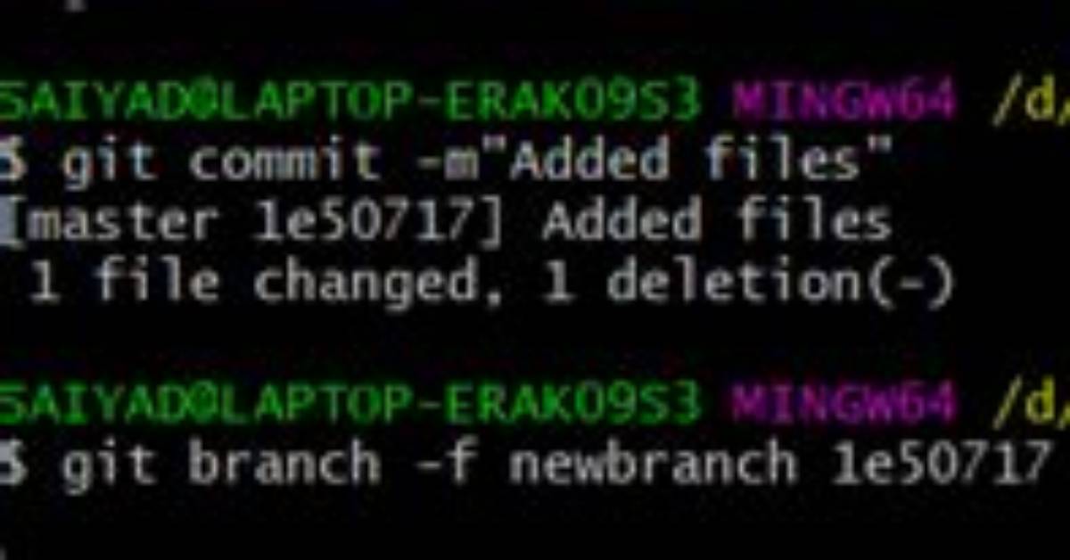 Move Branch Pointer to Different Commit Without Checkout