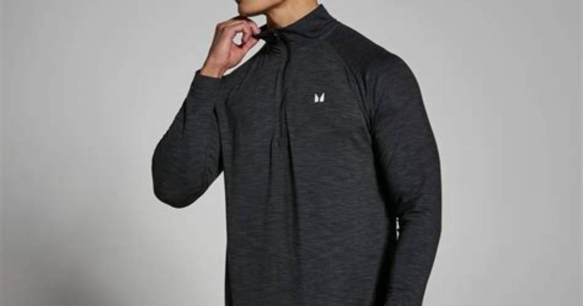 Mp Men's Performance 1/4 Zip | Black & Grey