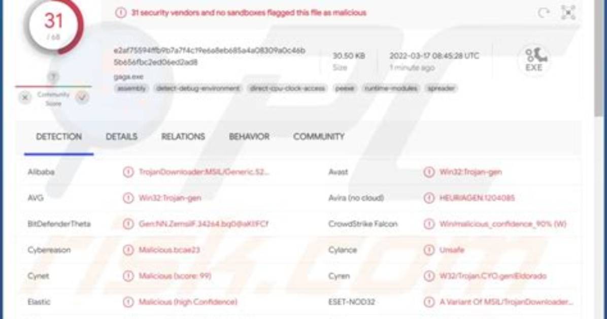 Msil/Hoax. Fakefilecoder. Cb