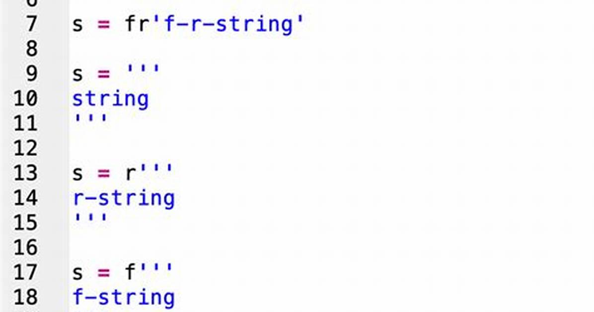 Multiline F-String in Python