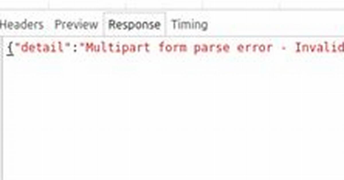 Multipart Form Parse Error - Invalid Boundary in Multipart: None