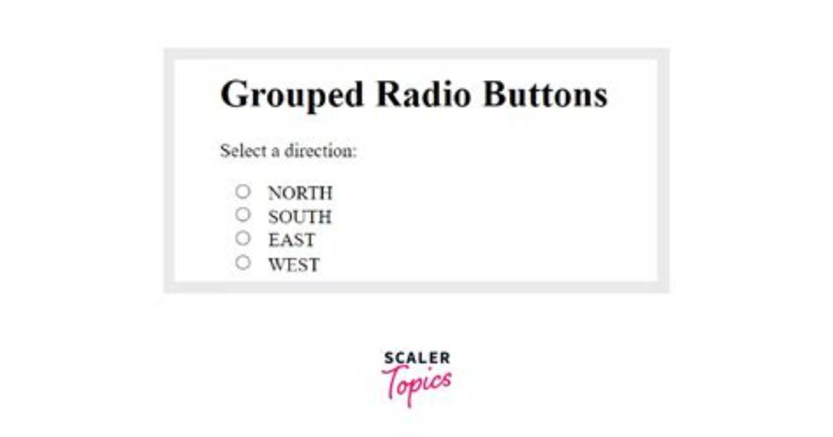 Multiple Radio Button Groups in One Form