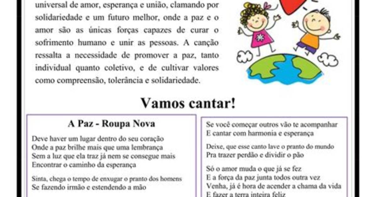 Musica a Paz Roupa Nova