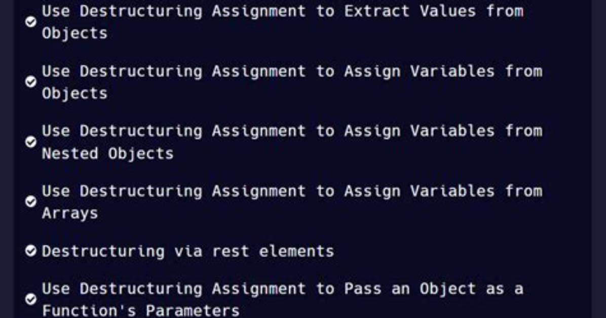 Must Use Destructuring Props Assignment [Duplicate]