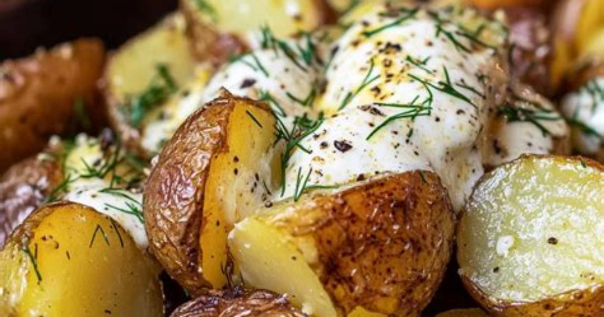 Mustard-Roasted Potatoes