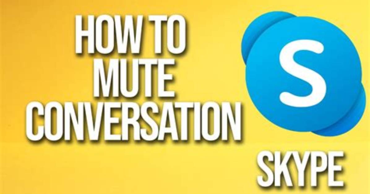 Mute Conversations on Skype