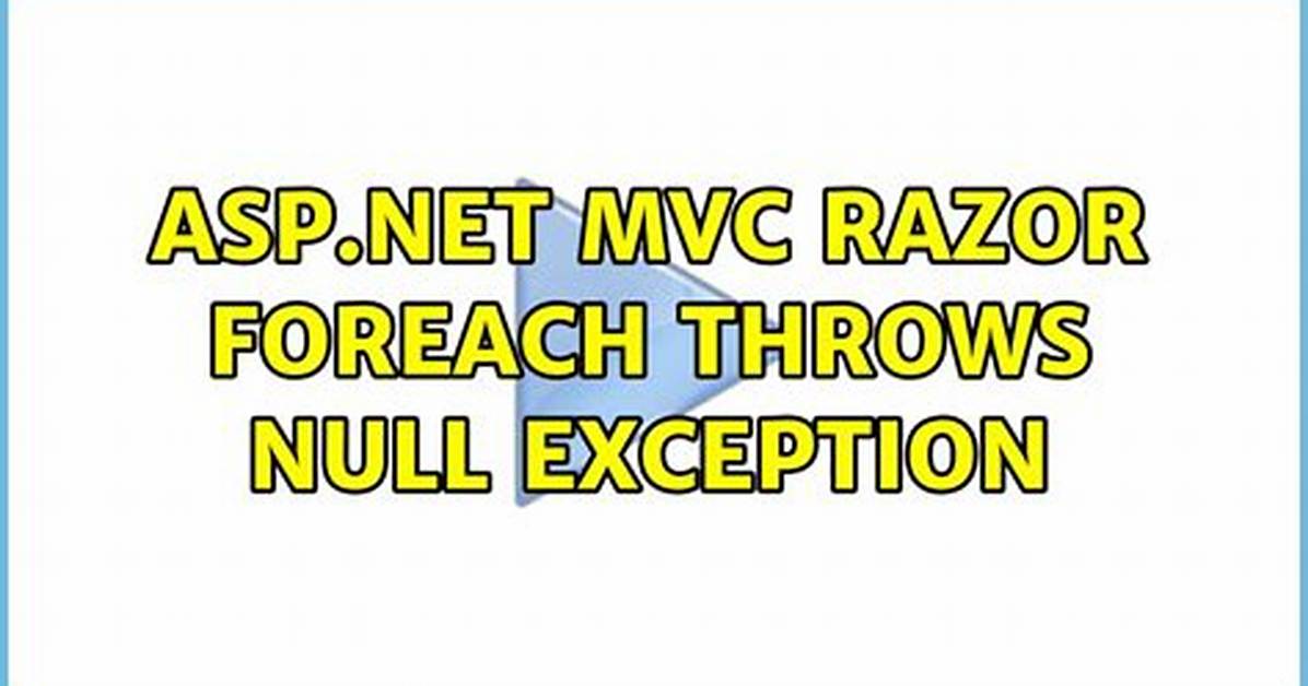 Mvc Razor @Foreach