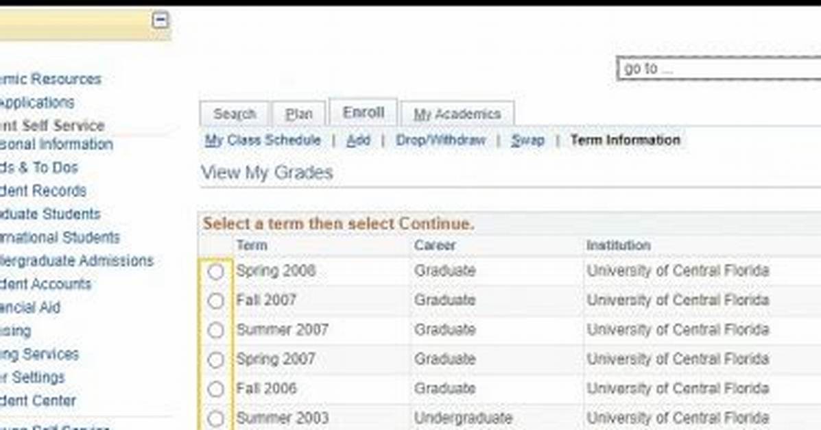 My Ucf Grades