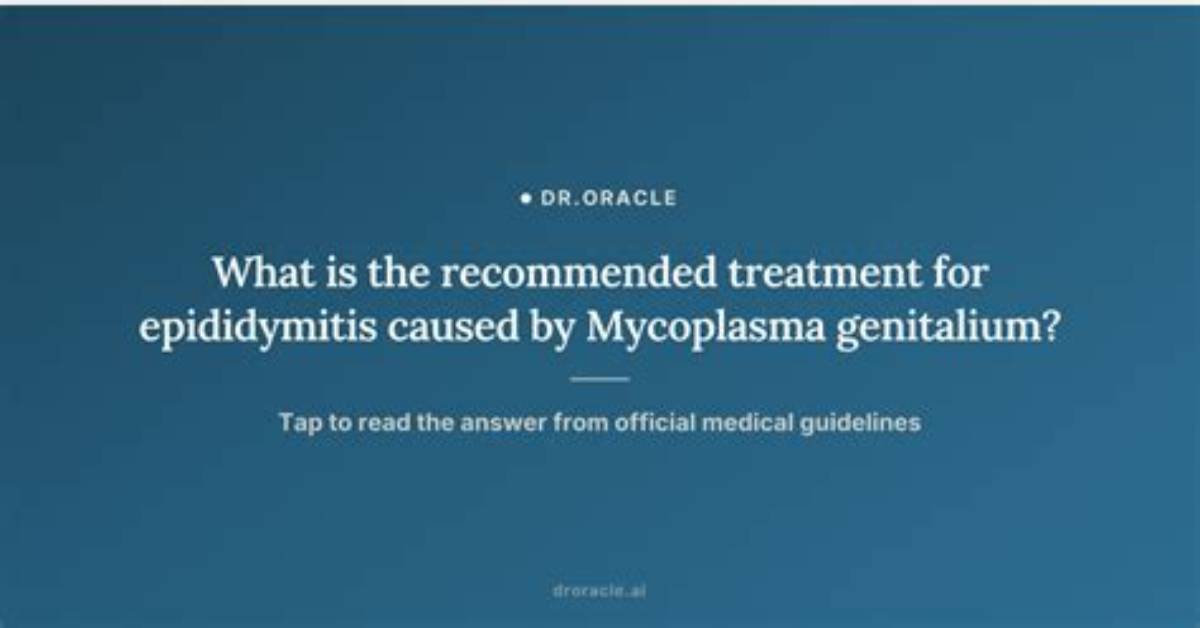 Mycoplasma Epididymitis