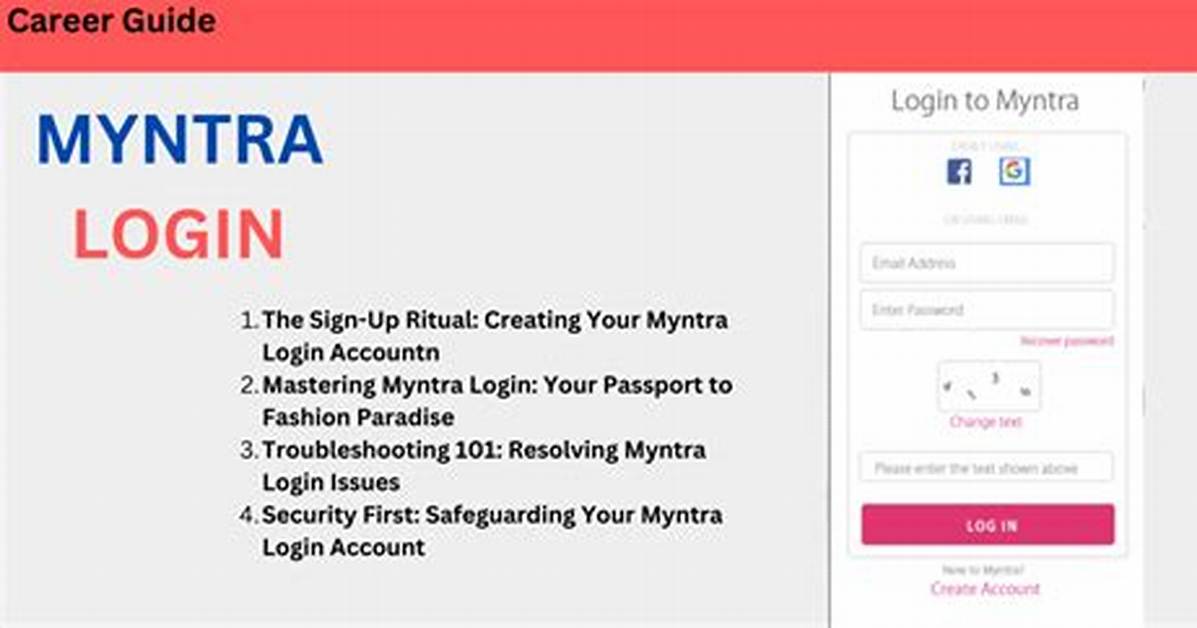 Myntra. Com Login Safely, Analysis & Comments
