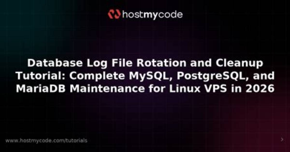 Mysql Bin. Log File Rotation