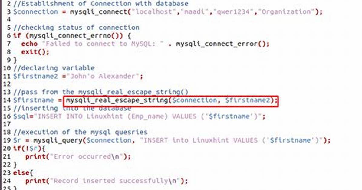 Mysql_Escape_String vs Mysql_Real_Escape_String