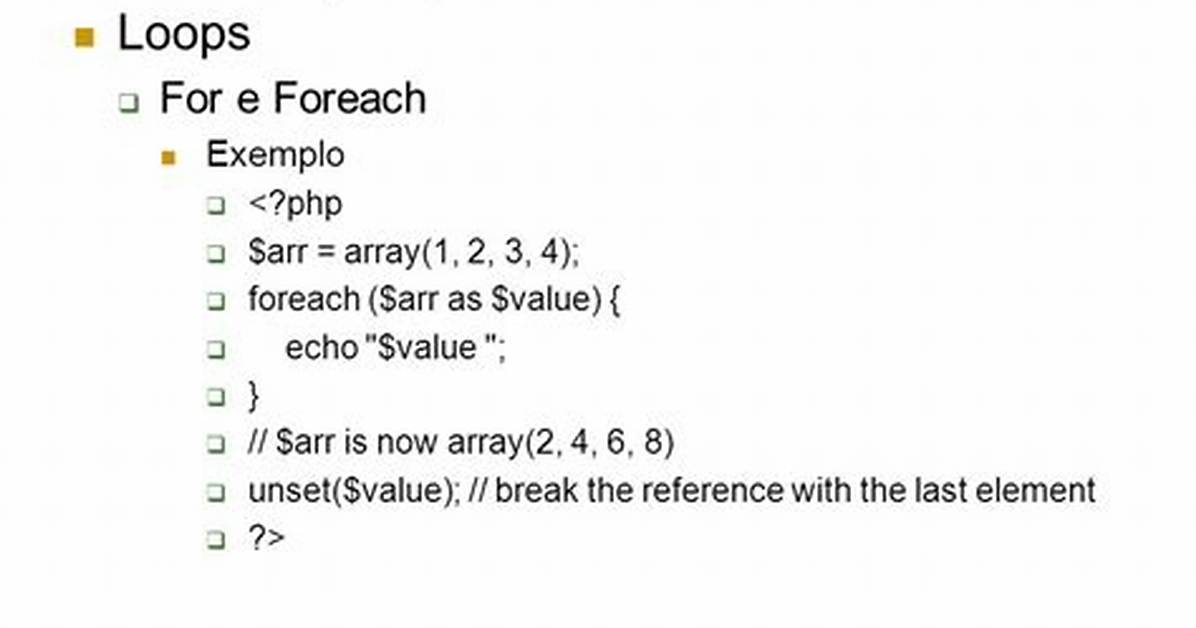 Mysql Foreach Loop