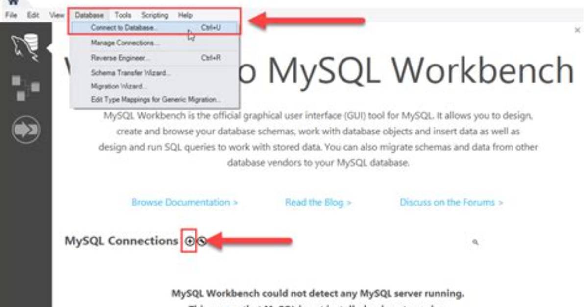 Mysql Workbench - Connect to a Localhost