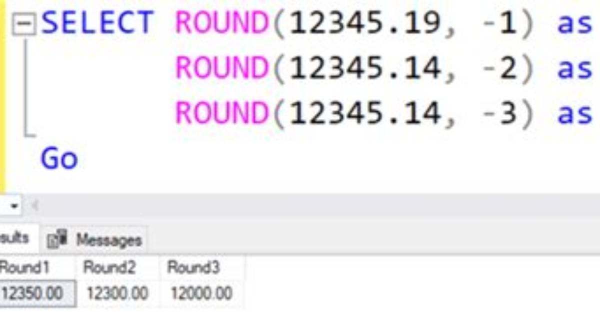 Need to Always Round up in Sql