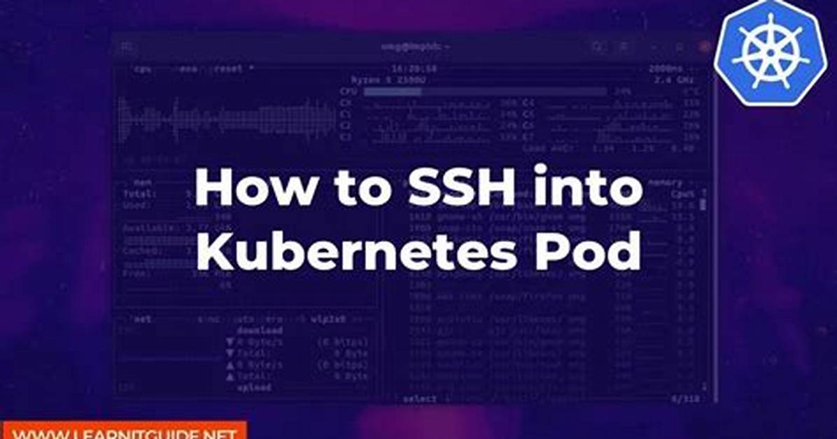 Need to Do Ssh to Kubernetes Pod