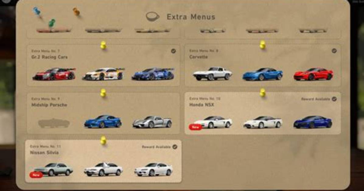 New Menu Books, Cars, & Events Added