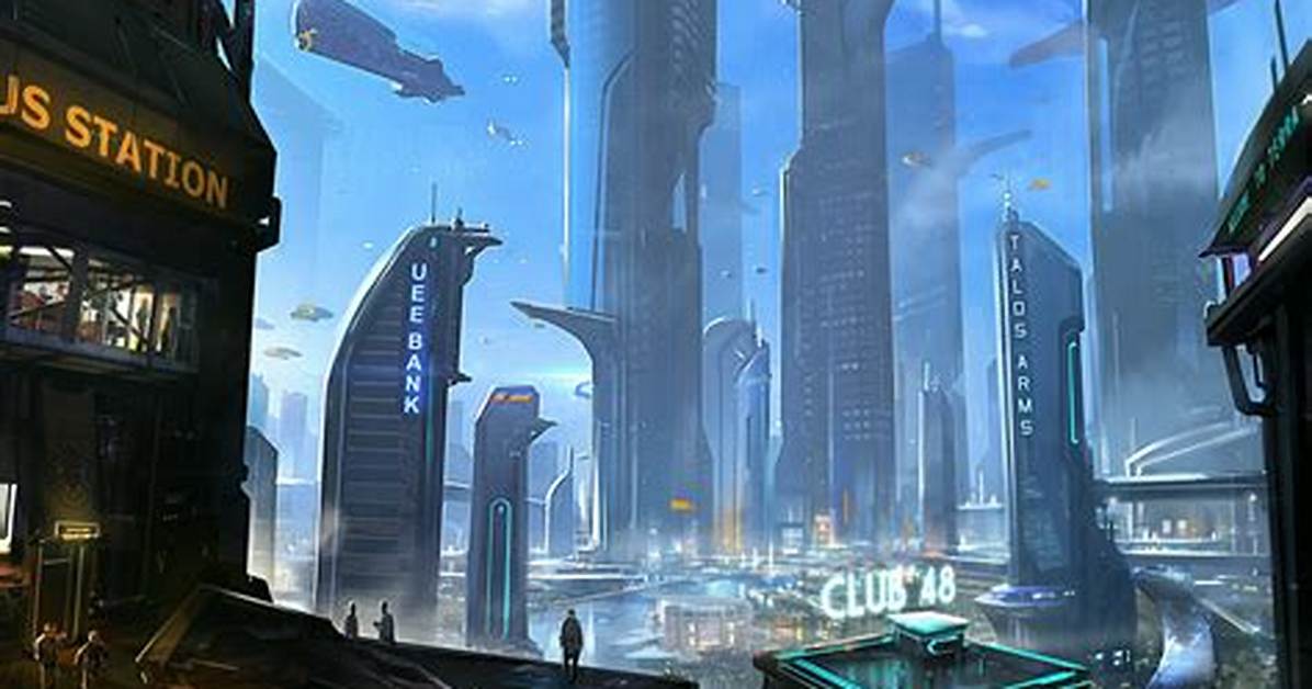 New Star Citizen Artwork Shows the Amazing Sky Structures of Crusader