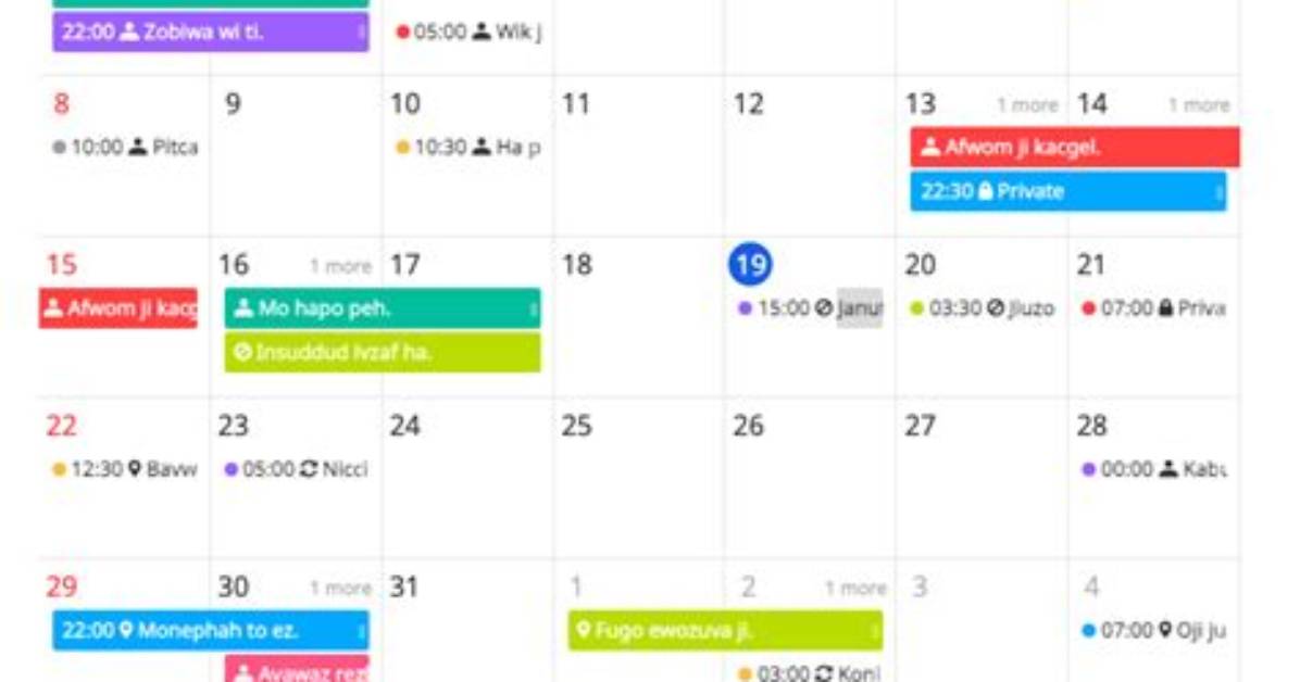 Nextjs Full Calender