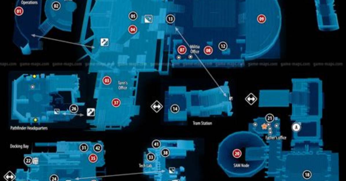 Nexus / Hyperion, Mass Effect: Andromeda Map