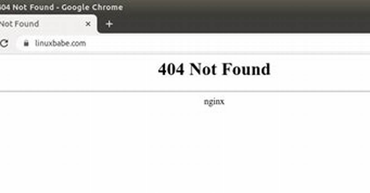 Nginx Location 404 Not Found