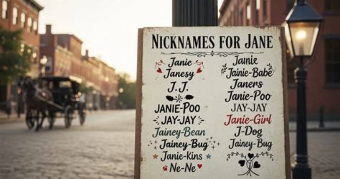 Nicknames for Jane