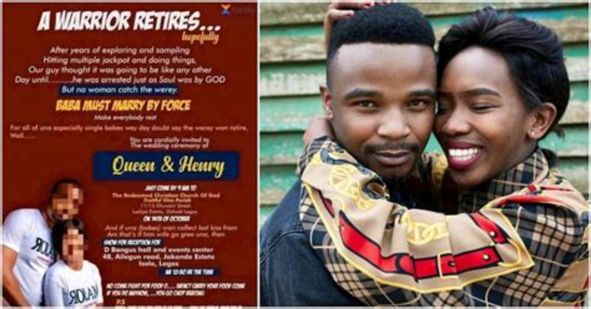 Nigerian Couple’s Wedding Invites Anger People over Content, Photo Emerges: “This Is Nonsense”