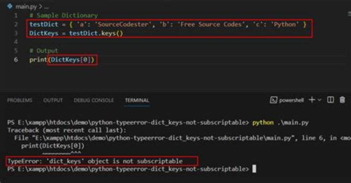Nltk Python Error: "Typeerror: 'Dict_Keys' Object Is Not Subscriptable"