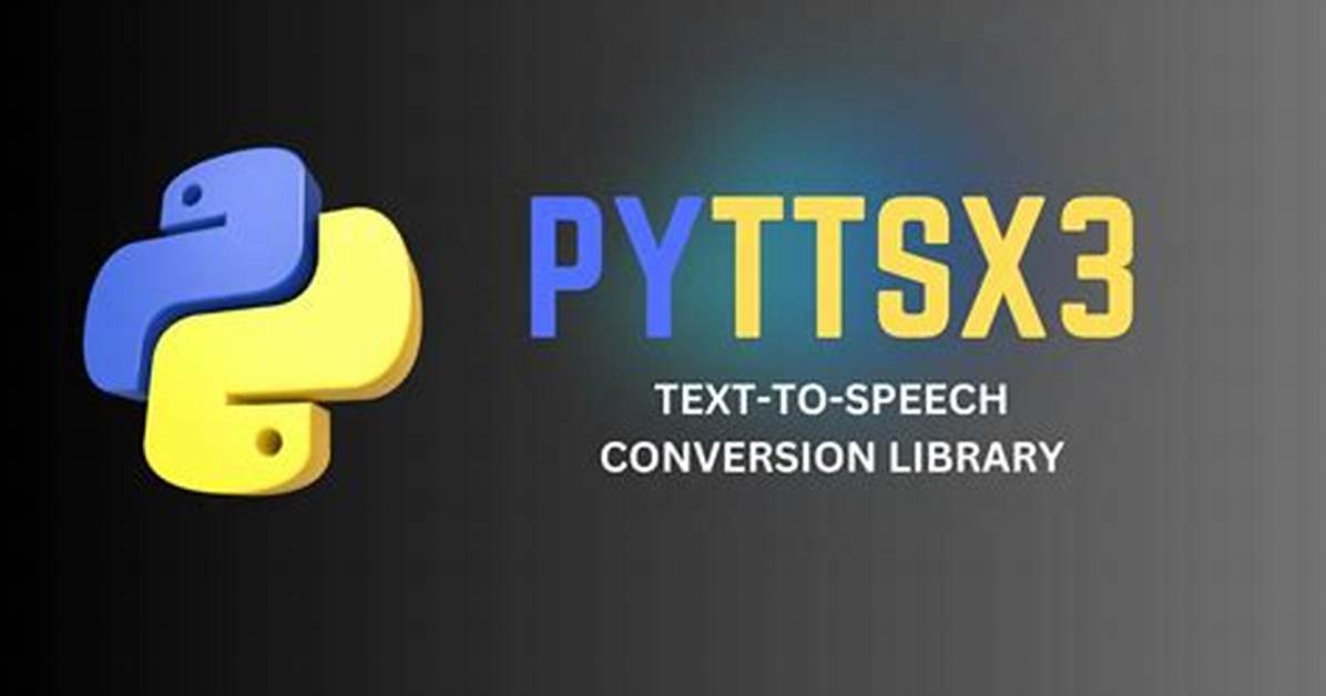 No Audio with Pyttsx3 Library in Python 3 (No Errors)