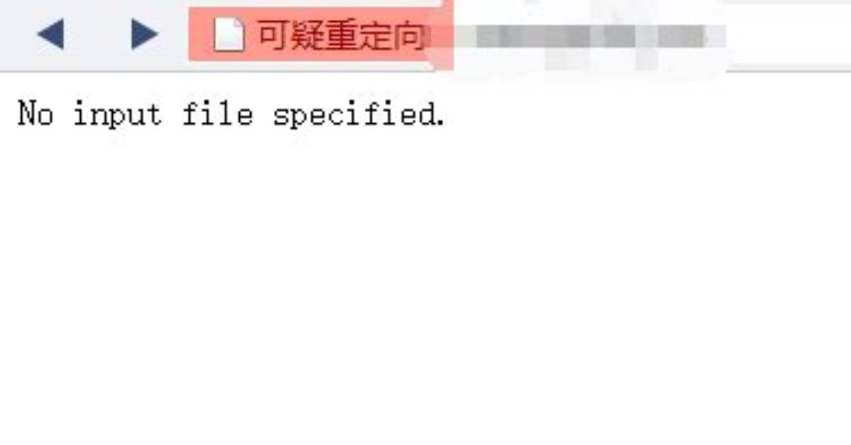 No Input File Specified