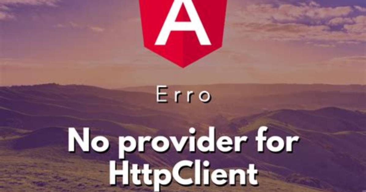 No Provider for Httpclient