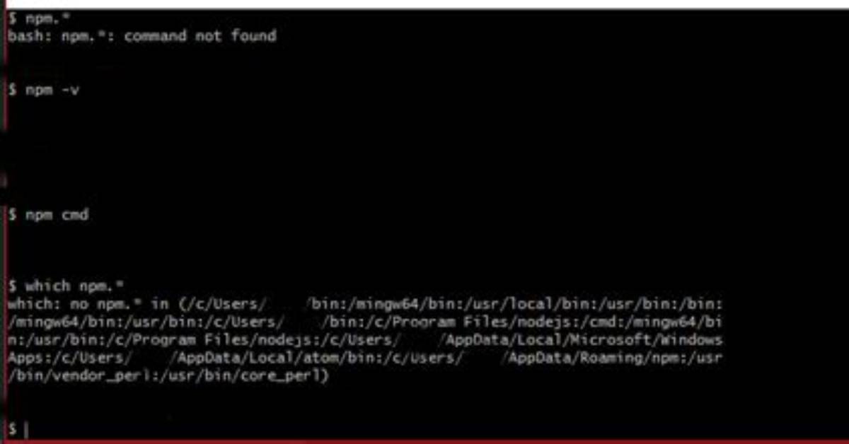 Node Command Not Found After Installing Nodejs