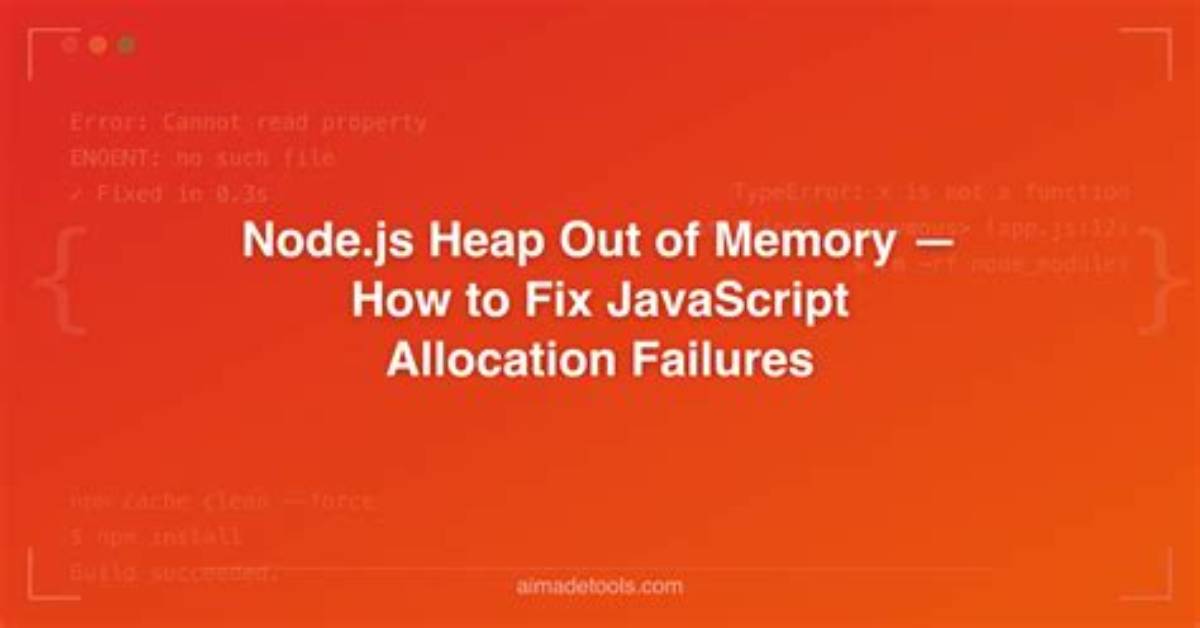 Node. Js Heap out of Memory