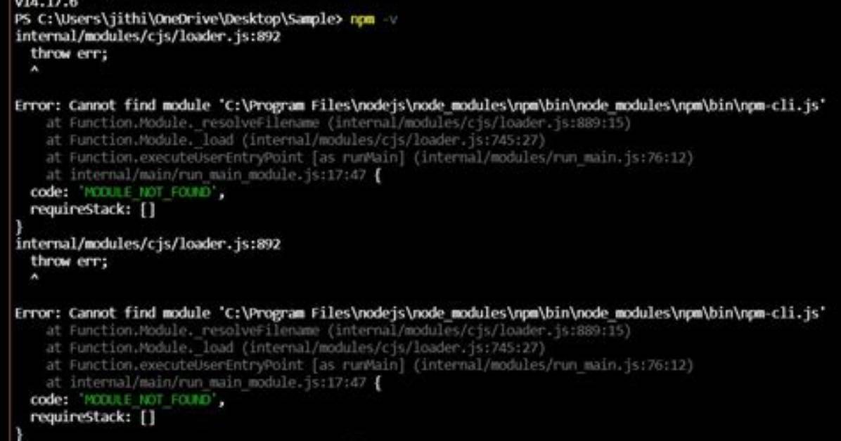 Node. Js Node: Internal/Modules/Cjs/Loader:936 Error While Trying to Use Discord. Js