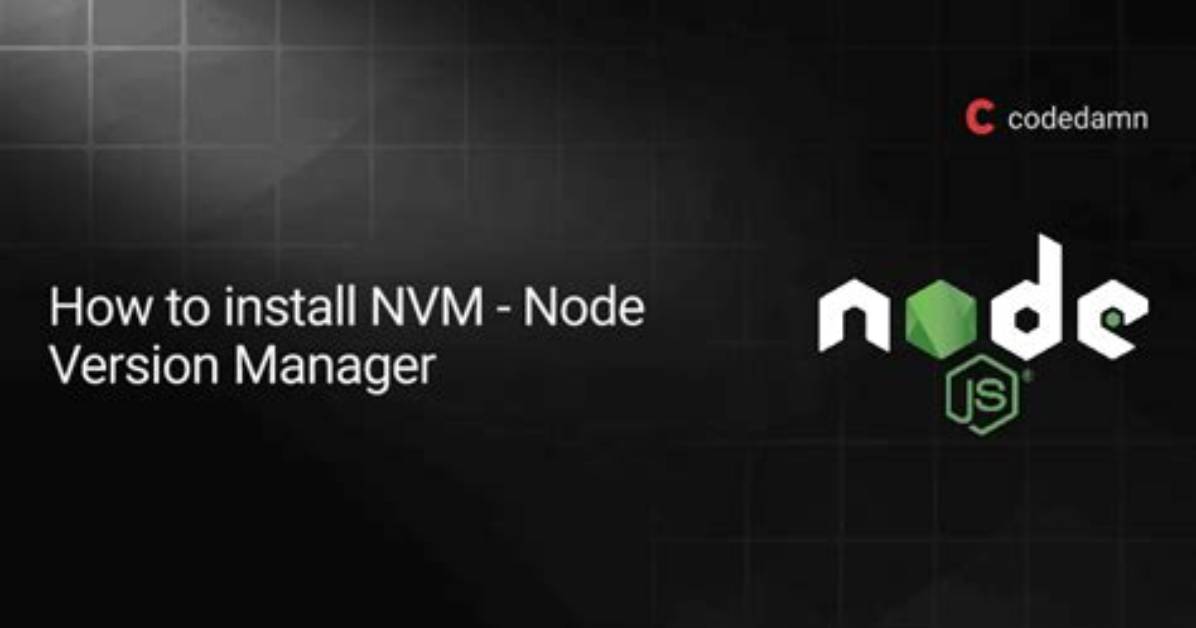 Node Version Manager Install - Nvm Command Not Found