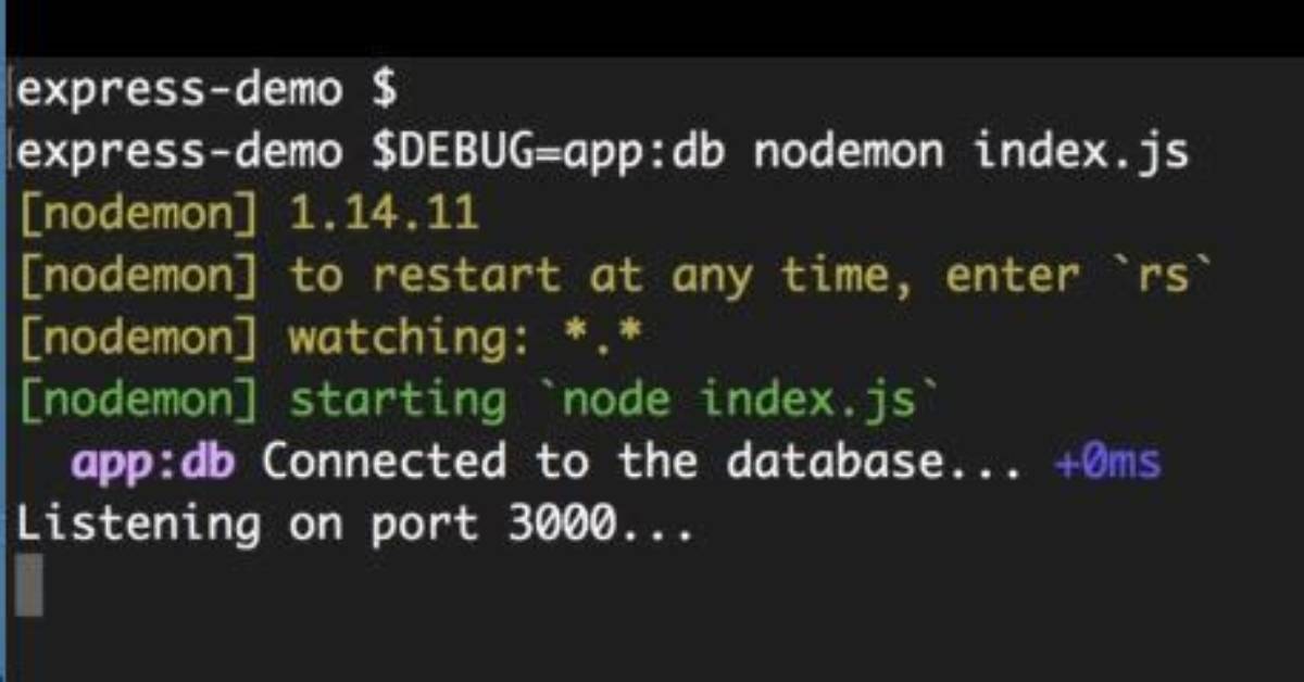 Nodemon Inspect/Debug Not Working?