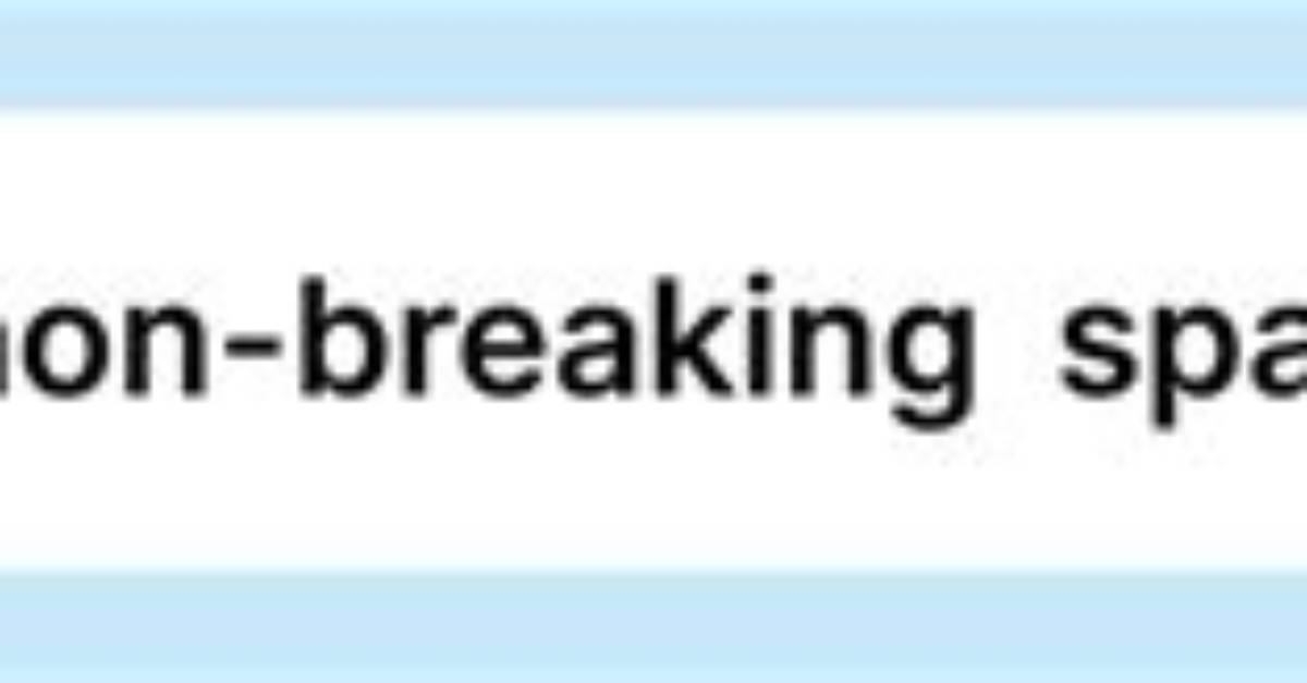 Non-Breaking Dash Html [Duplicate]
