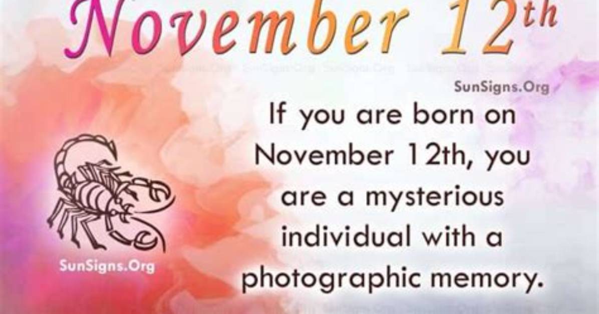 November 12 Famous Birthdays - Sunsigns. Org