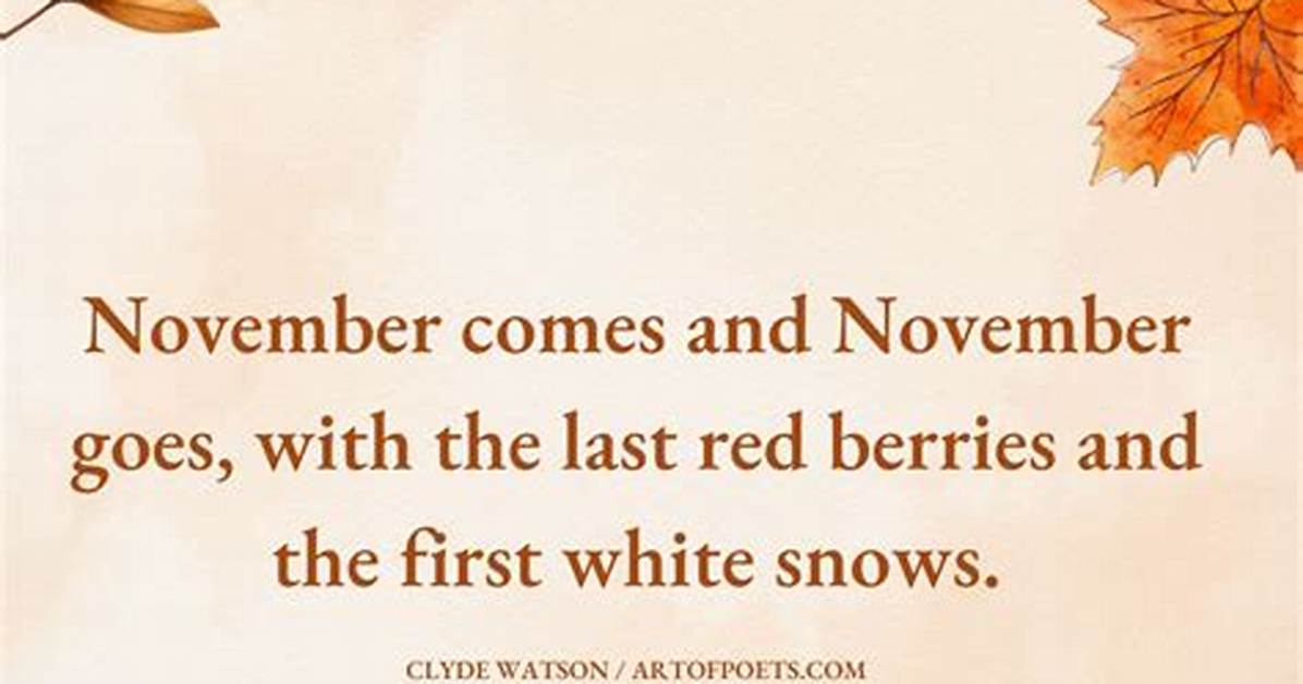 November Quotes