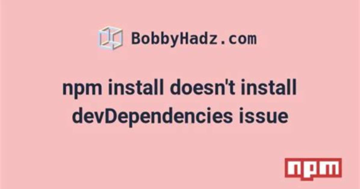 Npm Doesn't Install Module Dependencies