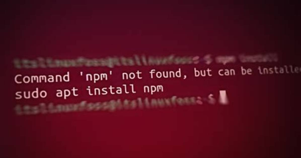 Npx Command Not Found