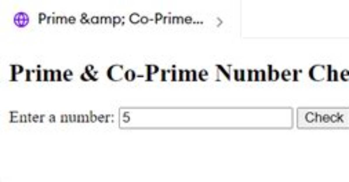 Number Prime Test in Javascript