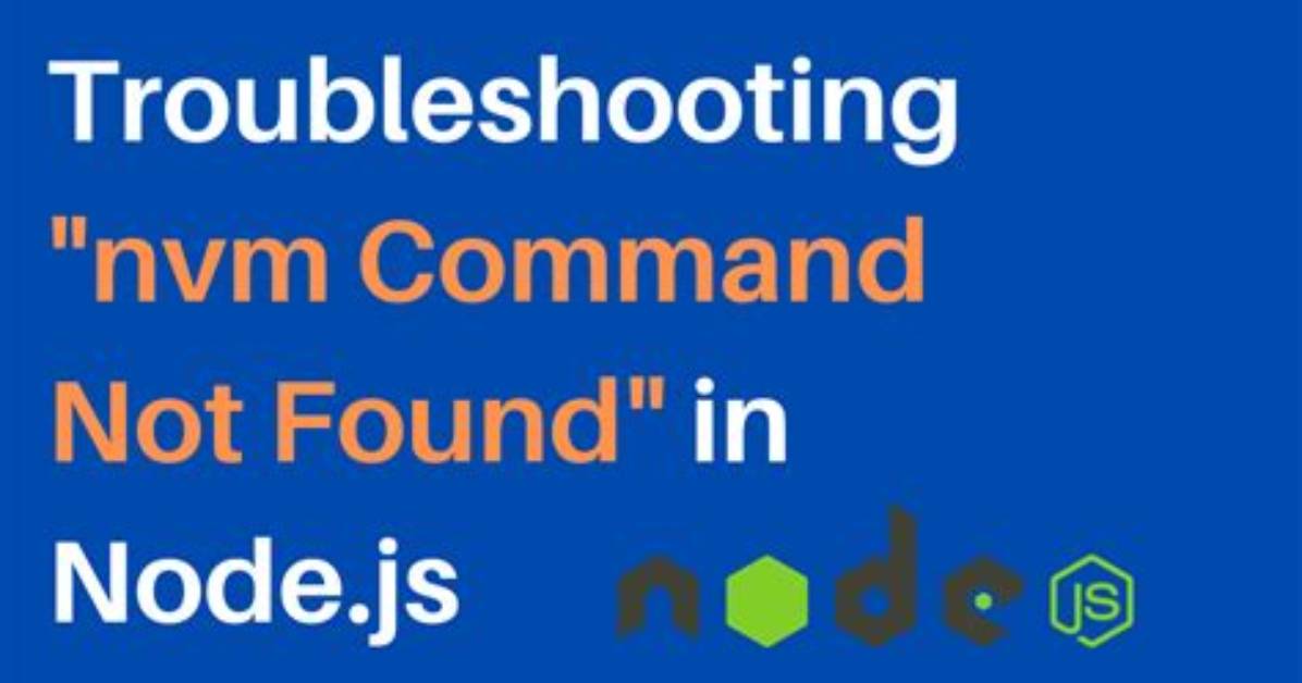 Nvm / Node Installation. Command Not Recognised